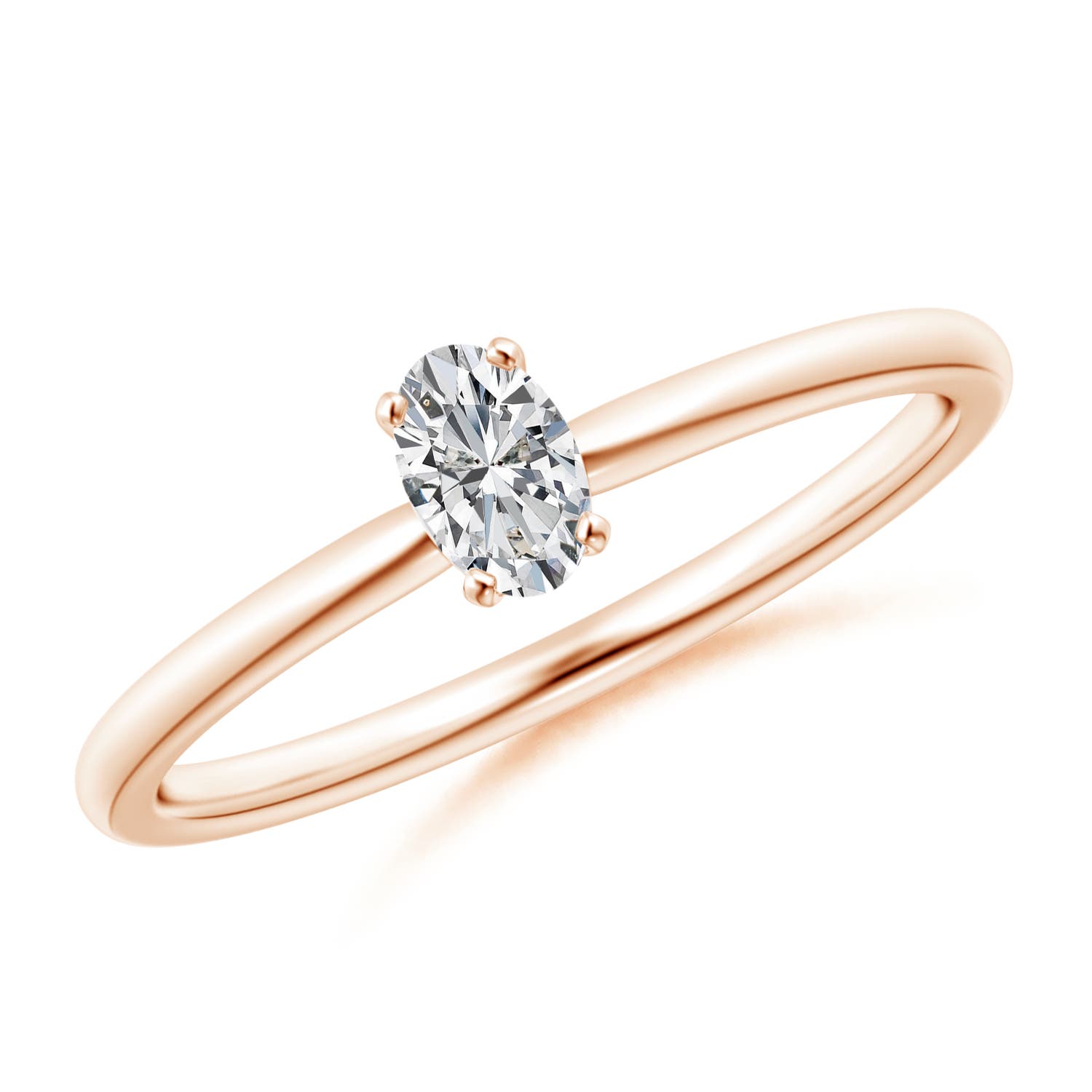 H, SI2 / 0.21 CT / 14 KT Rose Gold