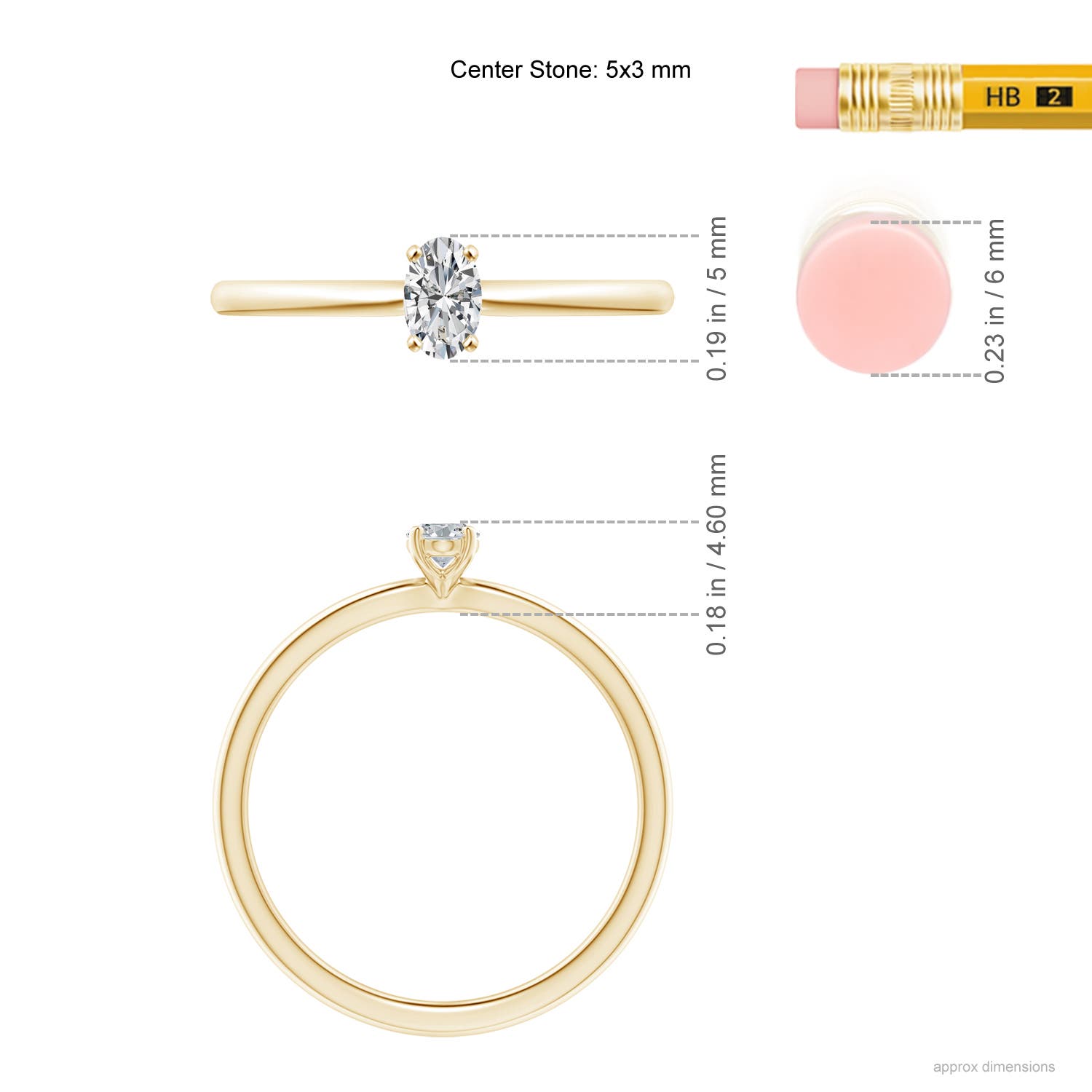 H, SI2 / 0.21 CT / 14 KT Yellow Gold