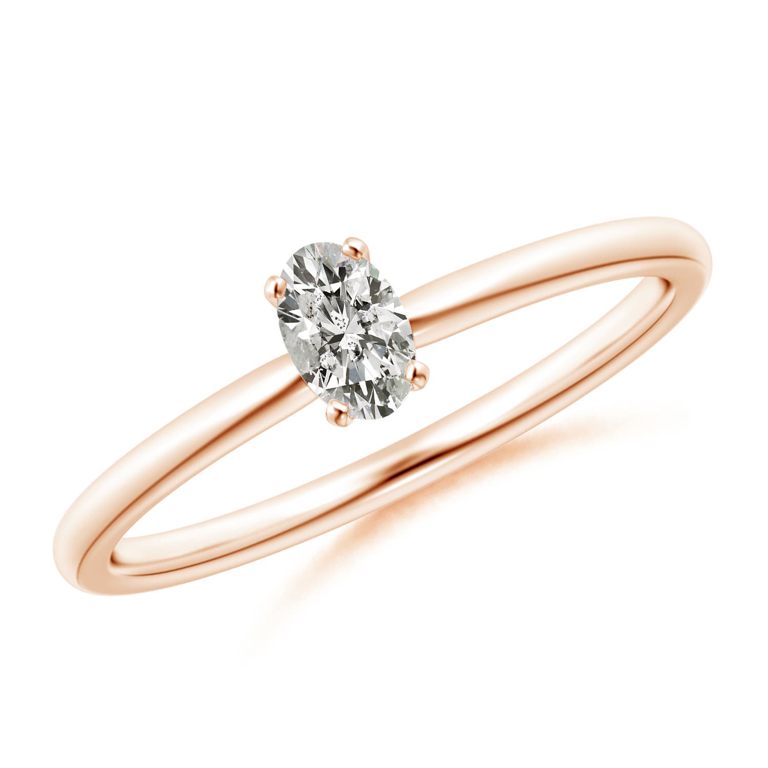 K, I3 / 0.21 CT / 14 KT Rose Gold