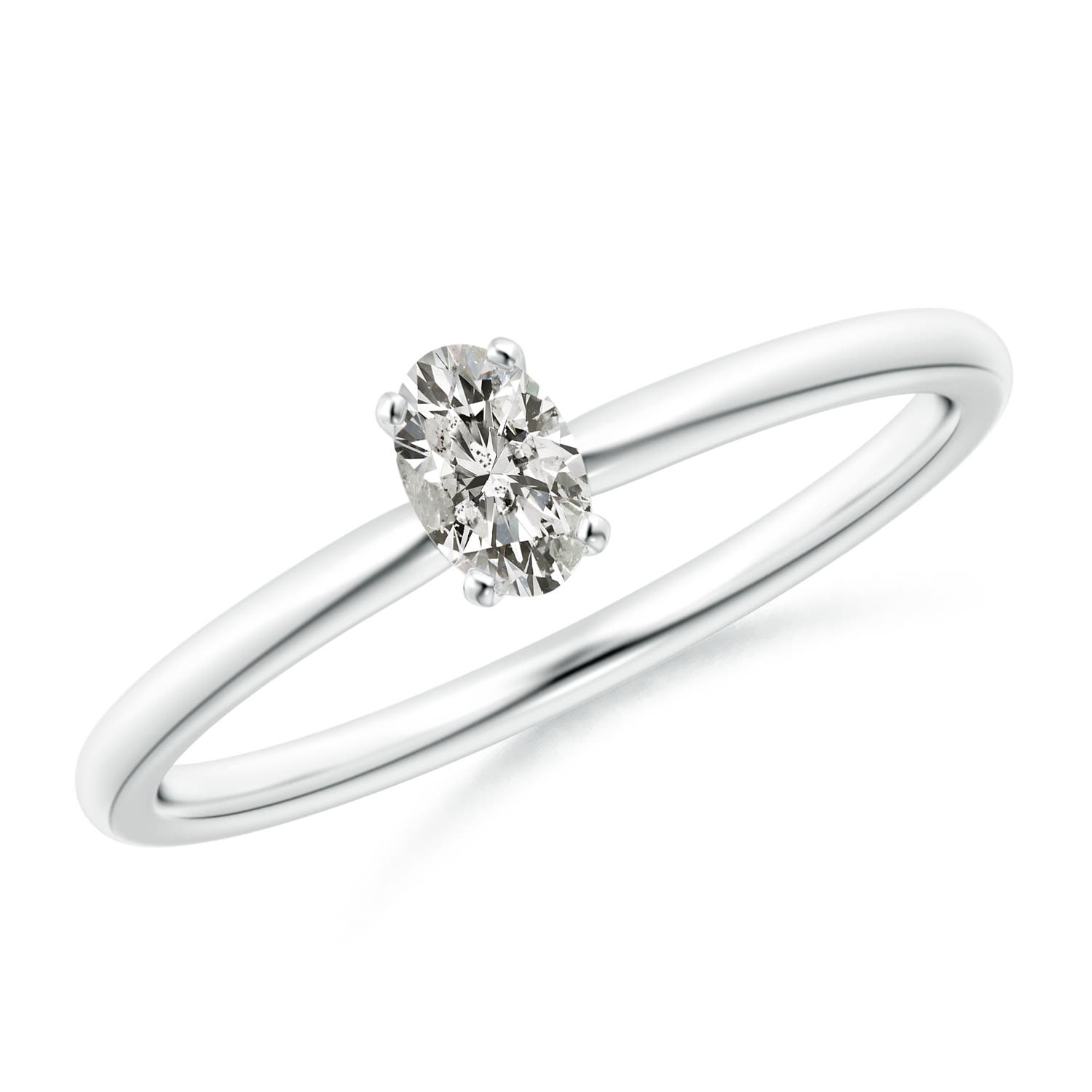 K, I3 / 0.21 CT / 14 KT White Gold