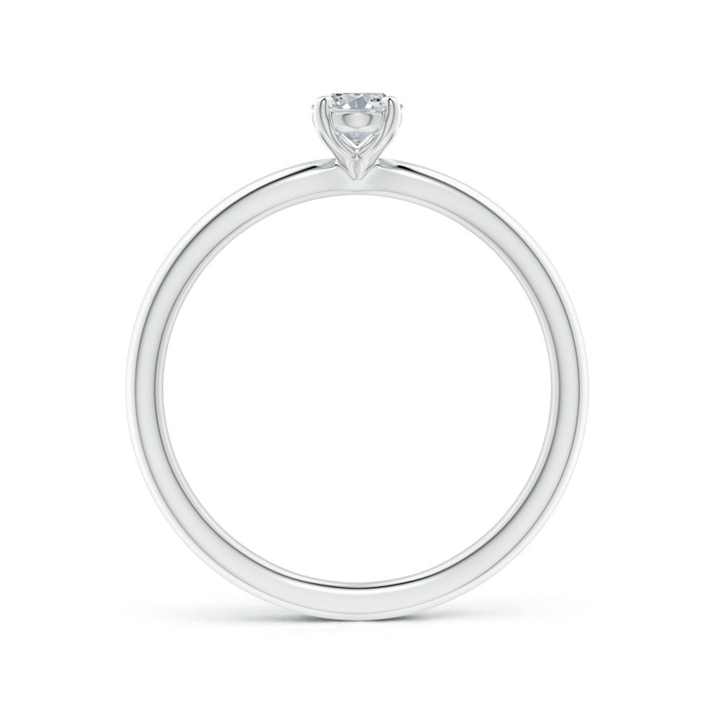 6x4mm HSI2 Solitaire Oval Diamond Engagement Ring in White Gold Side-1