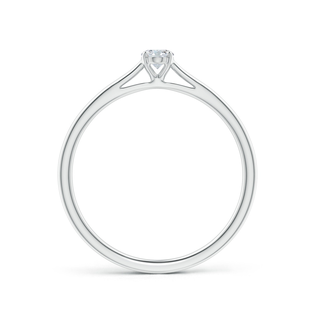 5x3mm GVS2 Solitaire Oval Diamond Cathedral Engagement Ring in P950 Platinum - side_1