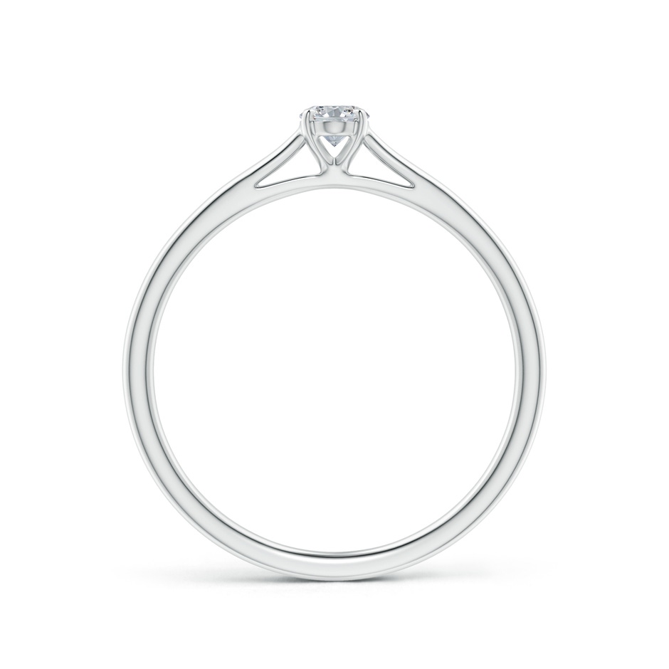 5x3mm HSI2 Solitaire Oval Diamond Cathedral Engagement Ring in 10K White Gold side-1