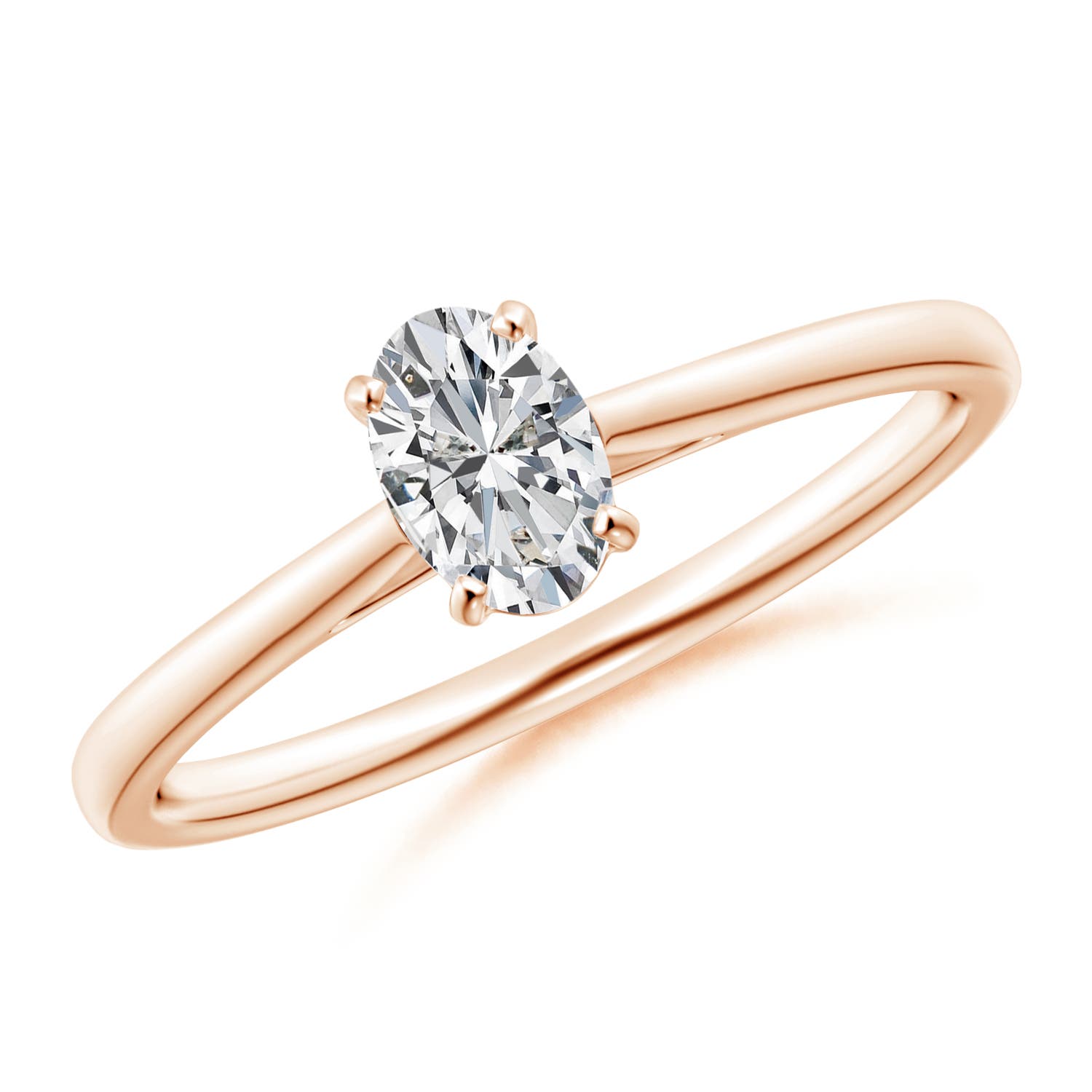 H, SI2 / 0.43 CT / 14 KT Rose Gold