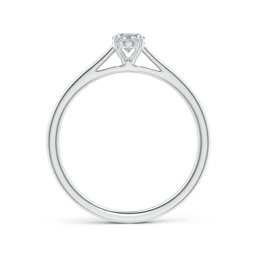 6x4mm HSI2 Solitaire Oval Diamond Cathedral Engagement Ring in White Gold - side_1