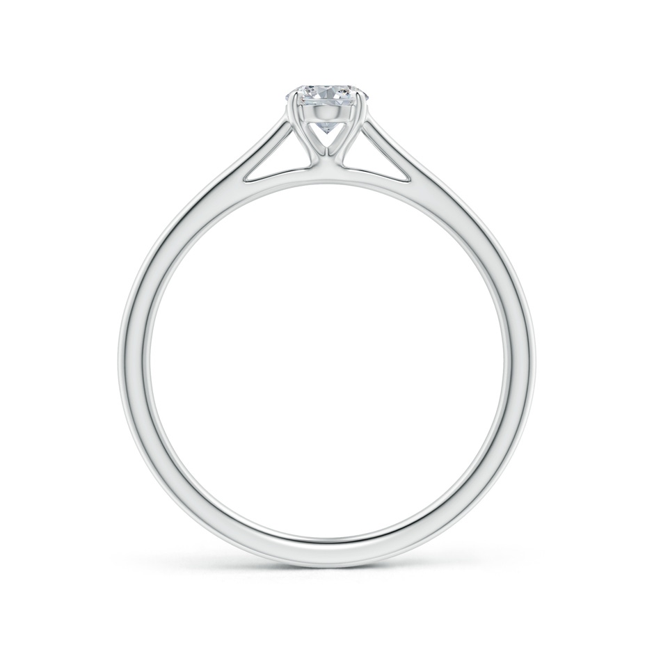 6x4mm HSI2 Solitaire Oval Diamond Cathedral Engagement Ring in White Gold side-1