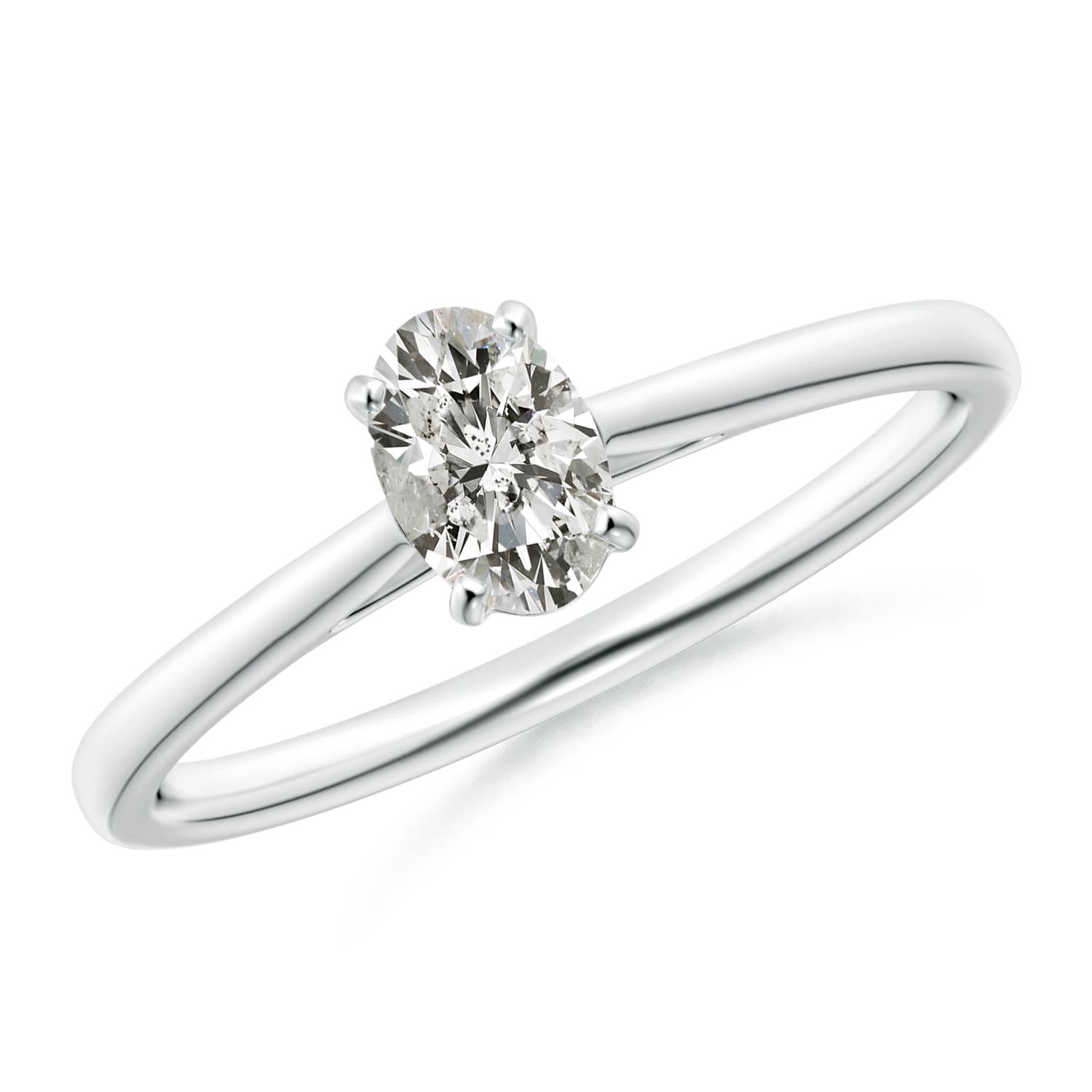 K, I3 / 0.43 CT / 14 KT White Gold