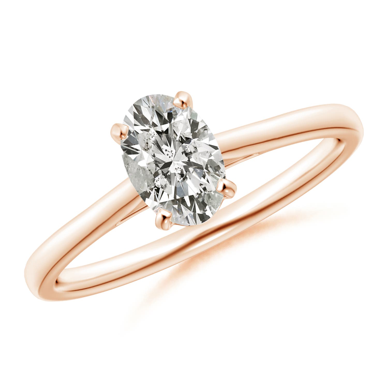 K, I3 / 0.76 CT / 14 KT Rose Gold