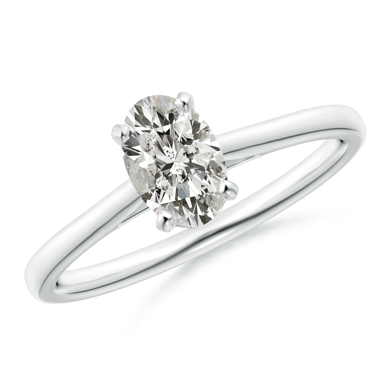 K, I3 / 0.76 CT / 14 KT White Gold