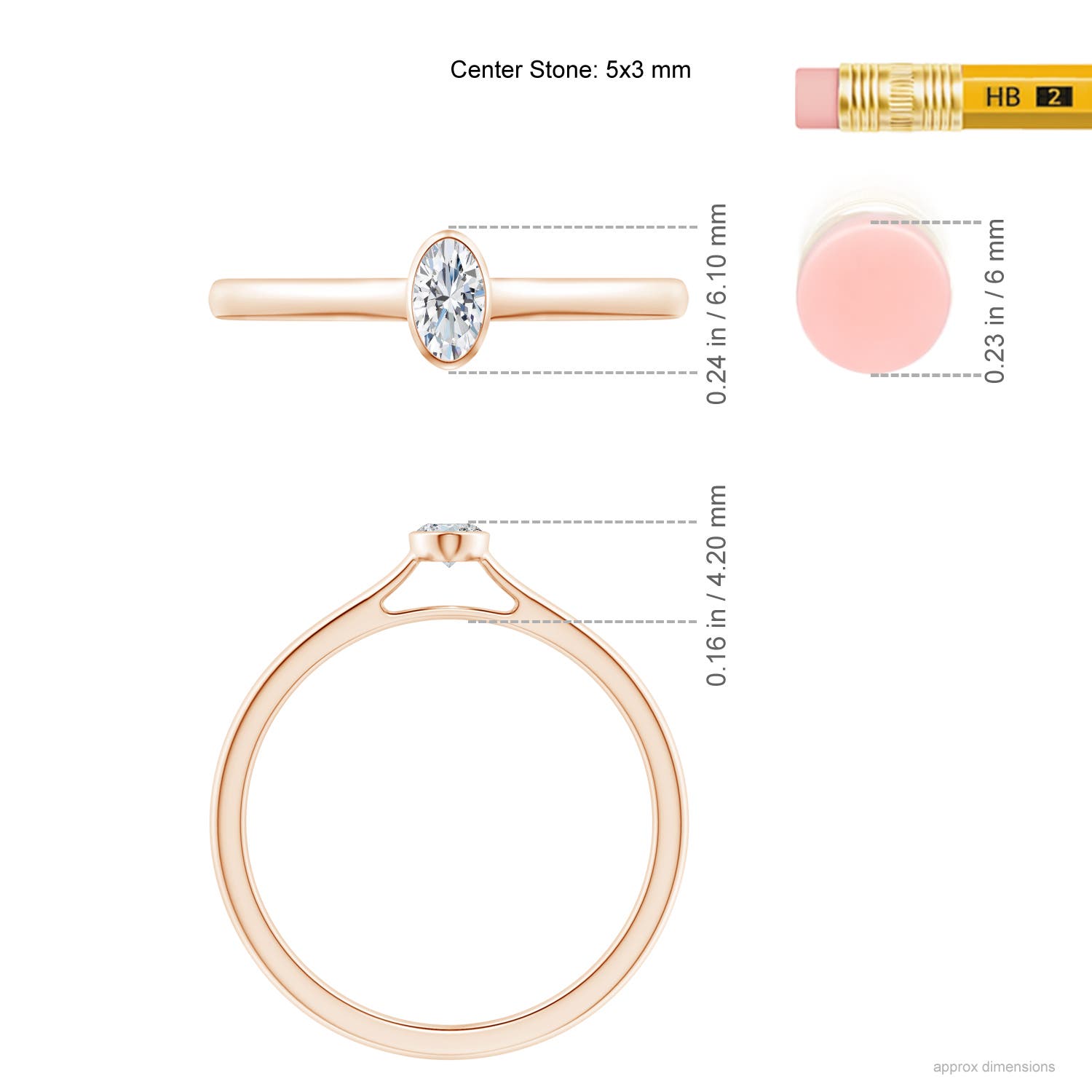 G, VS2 / 0.21 CT / 14 KT Rose Gold