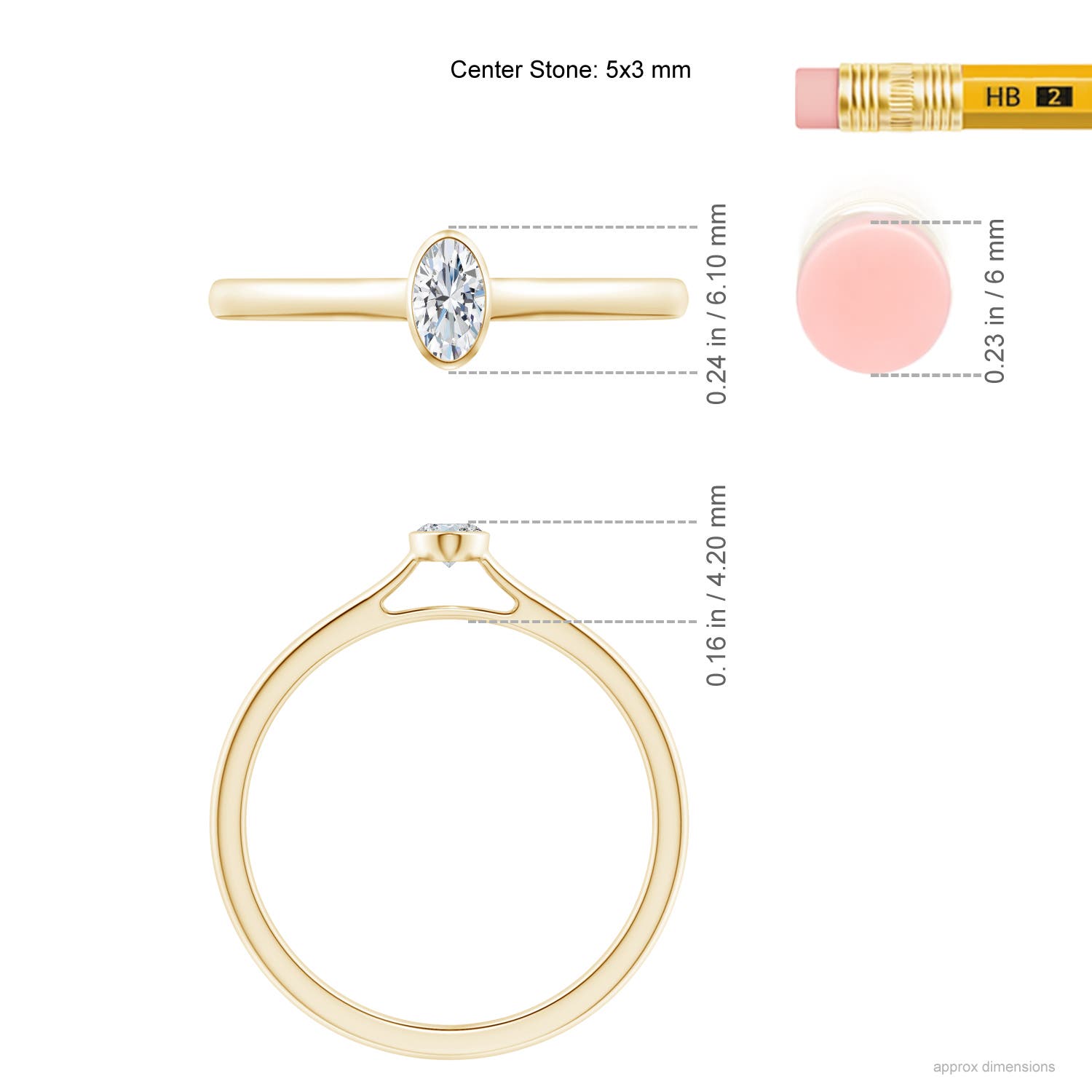 G, VS2 / 0.21 CT / 14 KT Yellow Gold