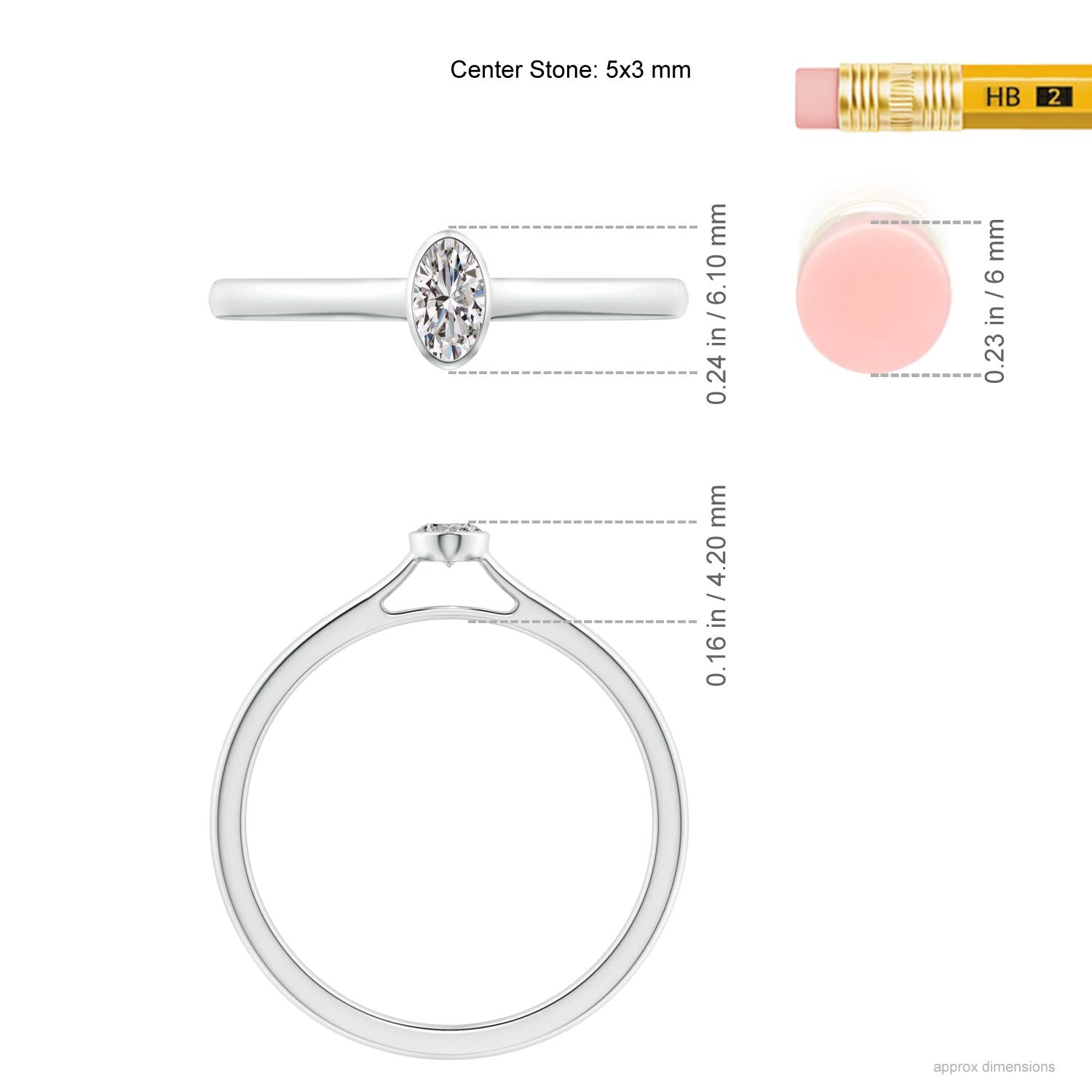 I-J, I1-I2 / 0.21 CT / 14 KT White Gold