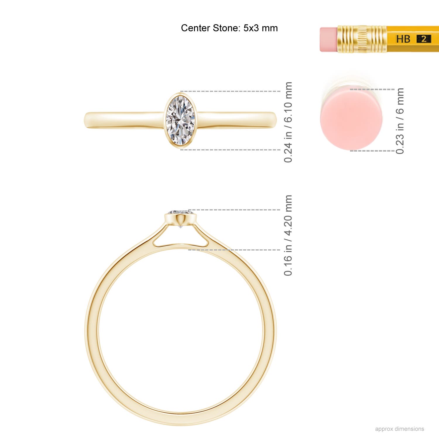 I-J, I1-I2 / 0.21 CT / 14 KT Yellow Gold