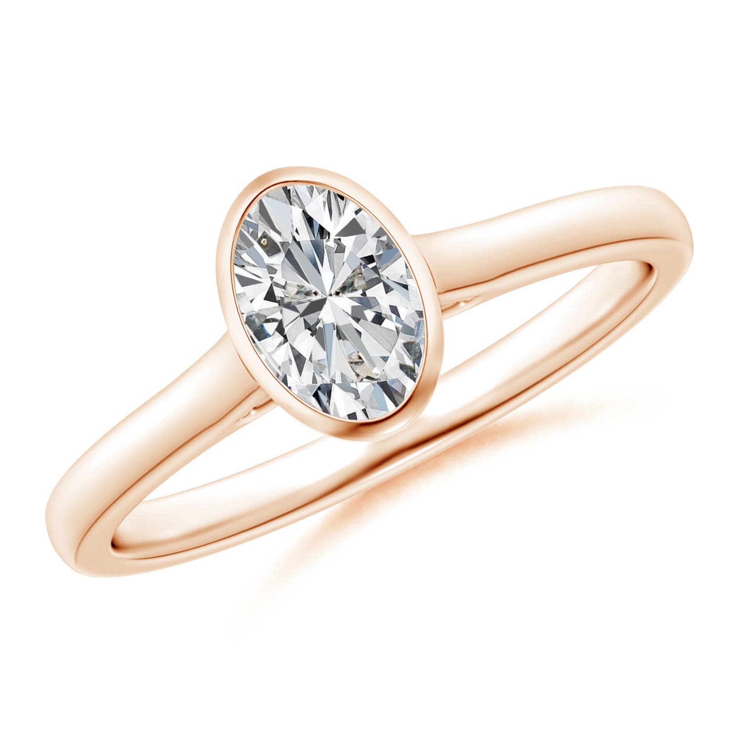 H, SI2 / 0.76 CT / 14 KT Rose Gold