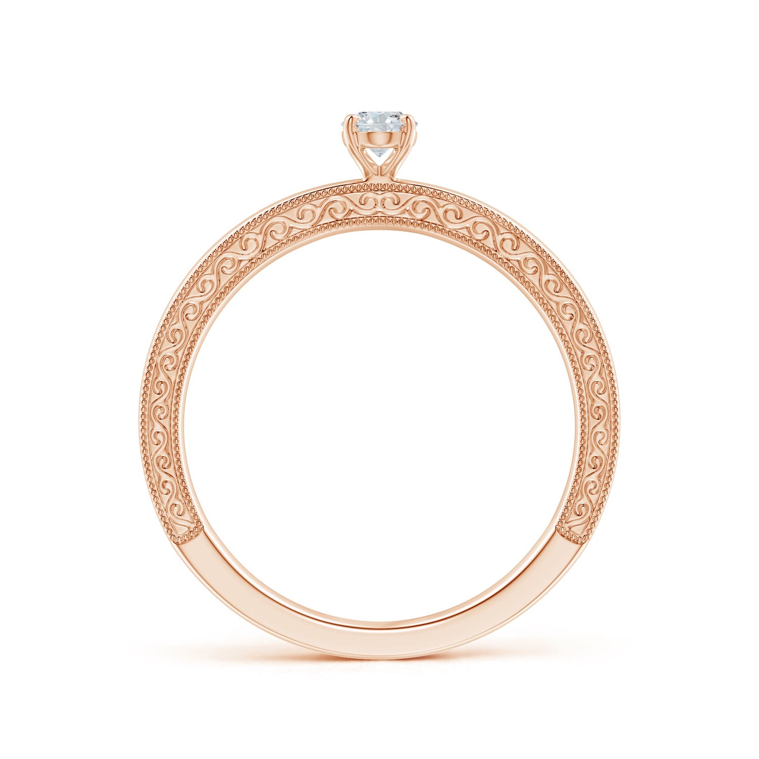 G, VS2 / 0.21 CT / 14 KT Rose Gold