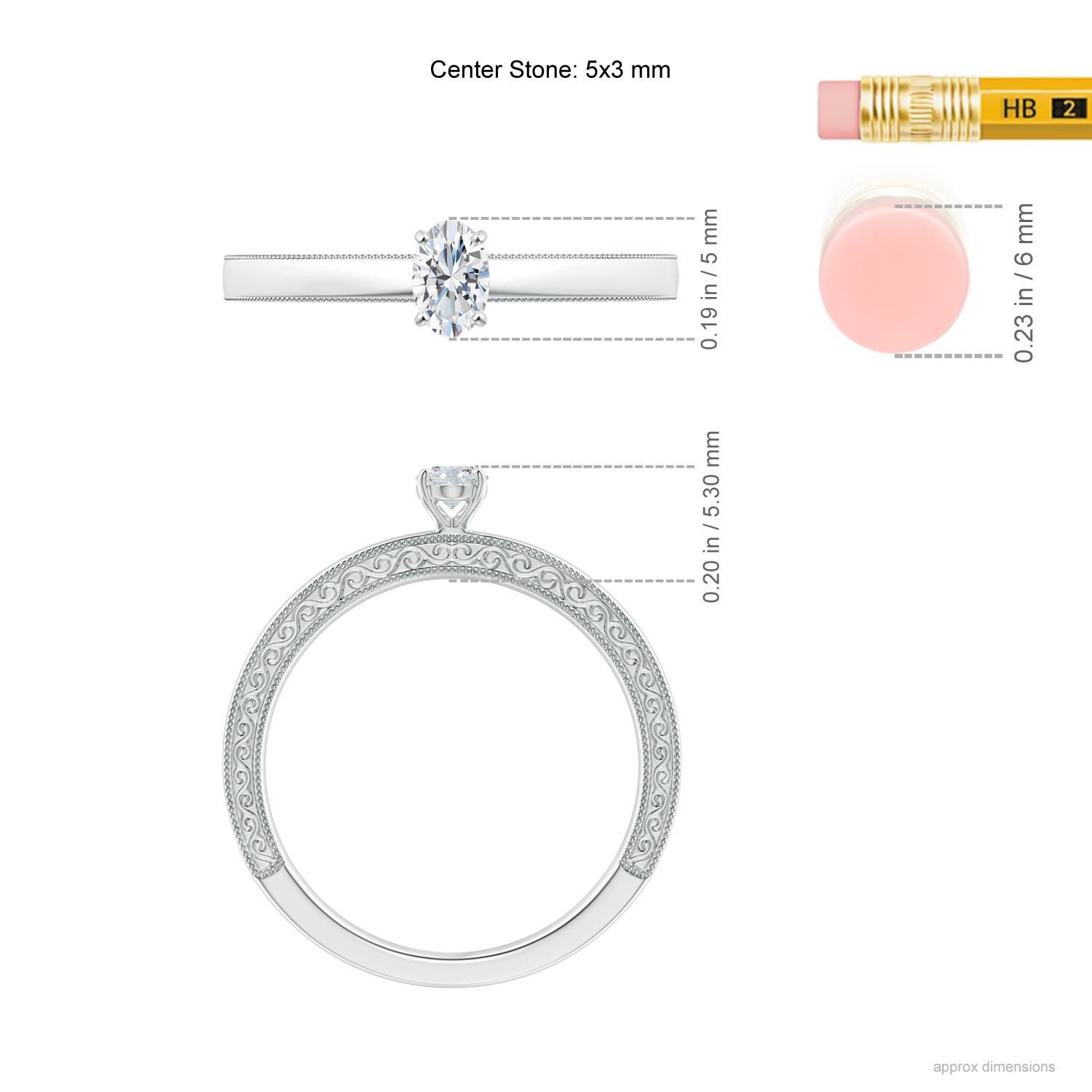 G, VS2 / 0.21 CT / 14 KT White Gold