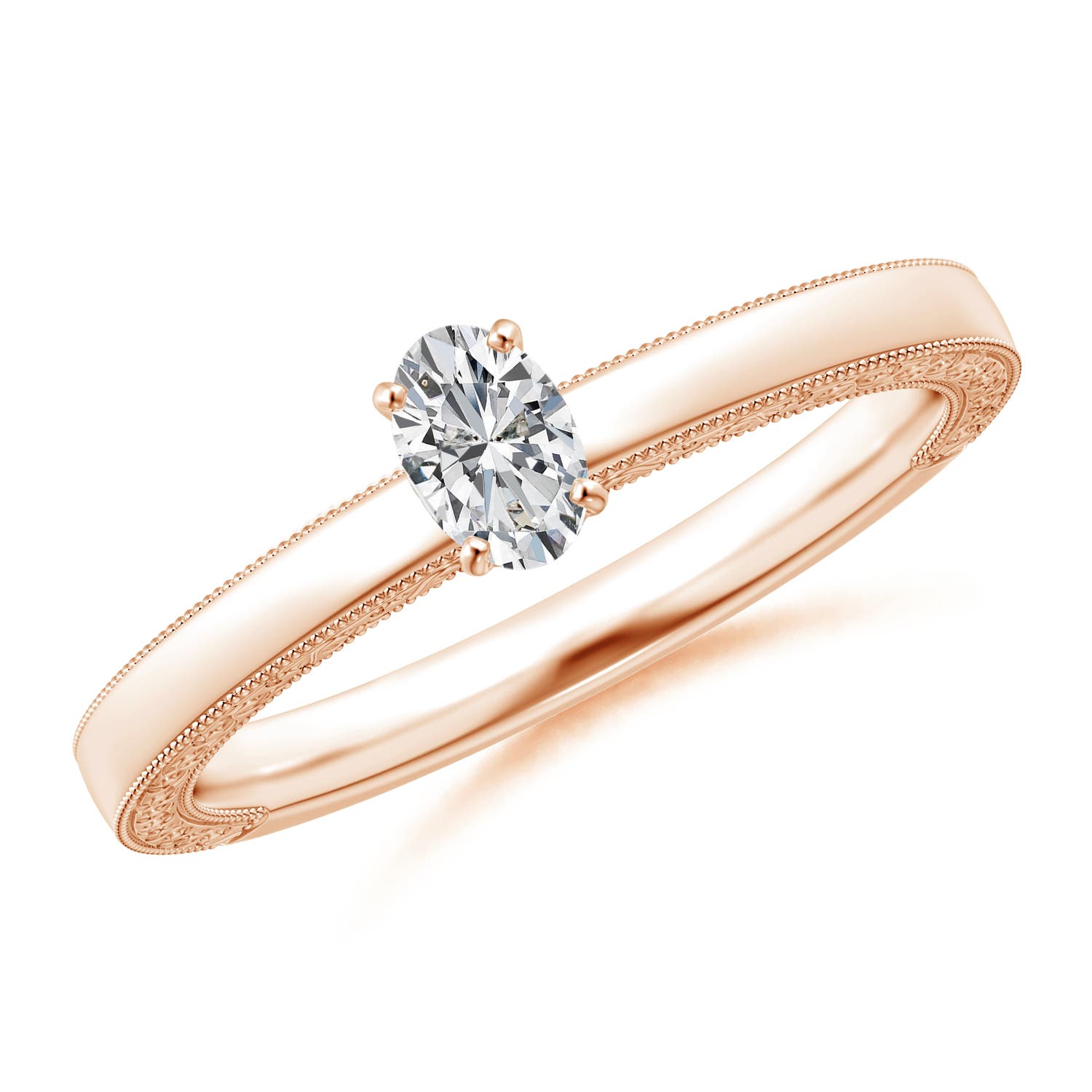 H, SI2 / 0.21 CT / 14 KT Rose Gold