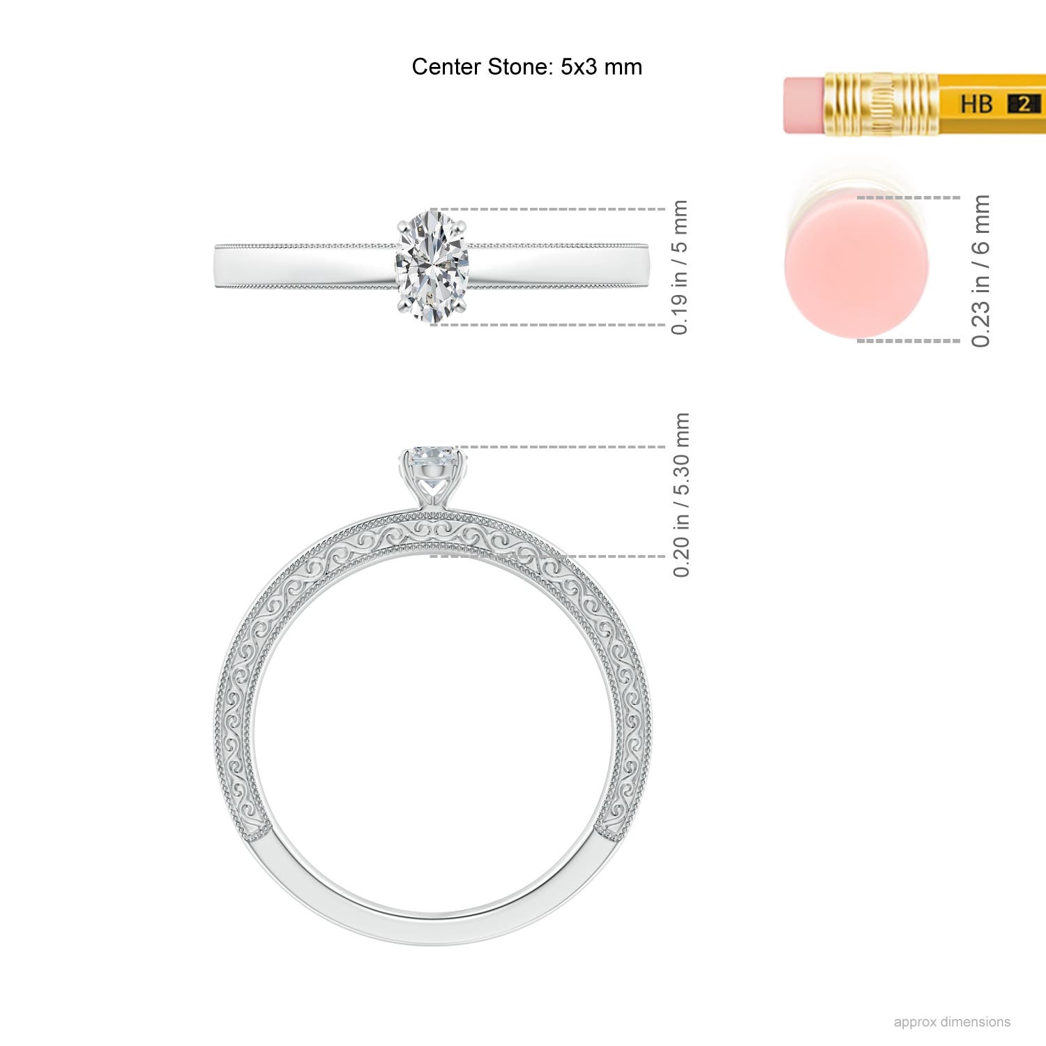 H, SI2 / 0.21 CT / 14 KT White Gold