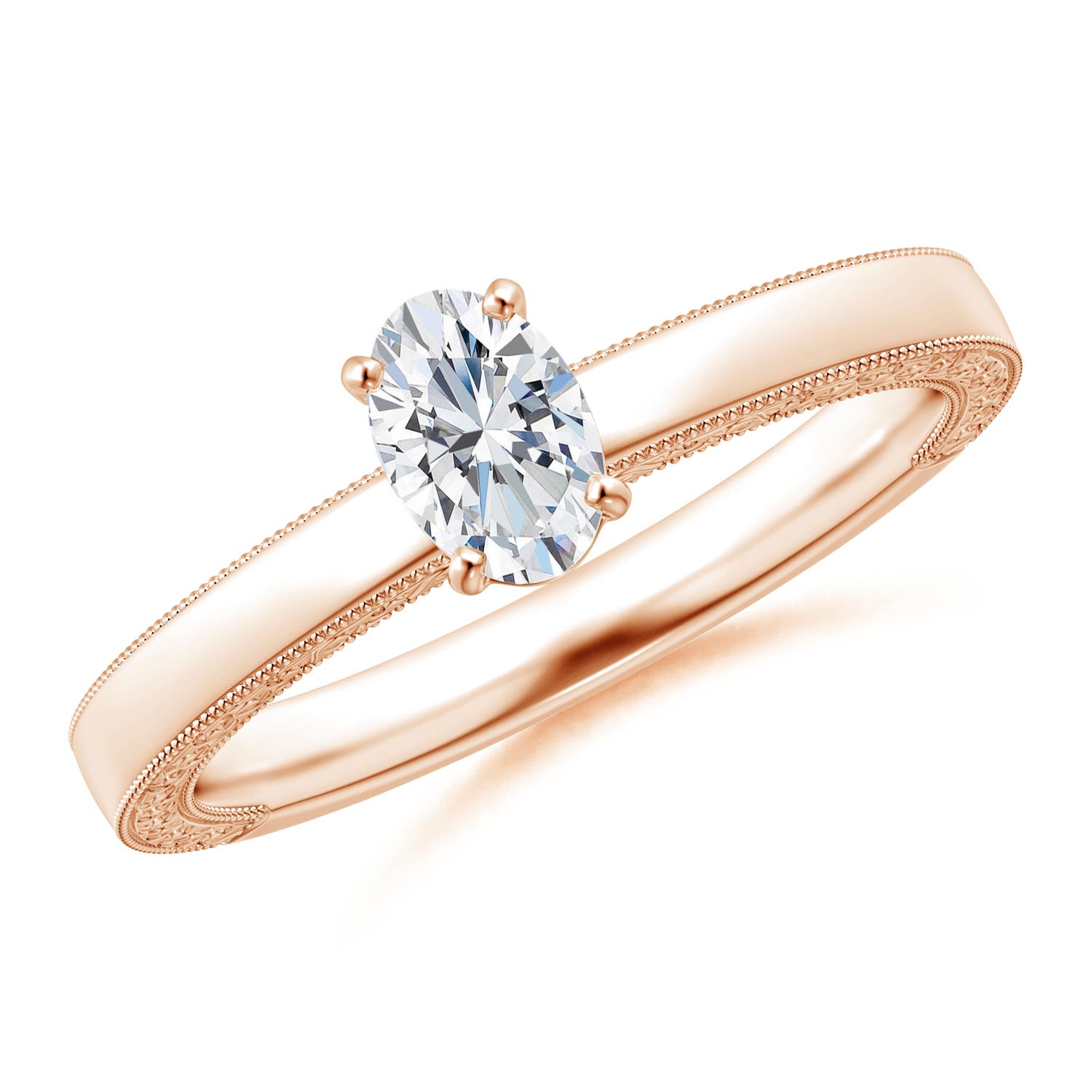 G, VS2 / 0.43 CT / 14 KT Rose Gold