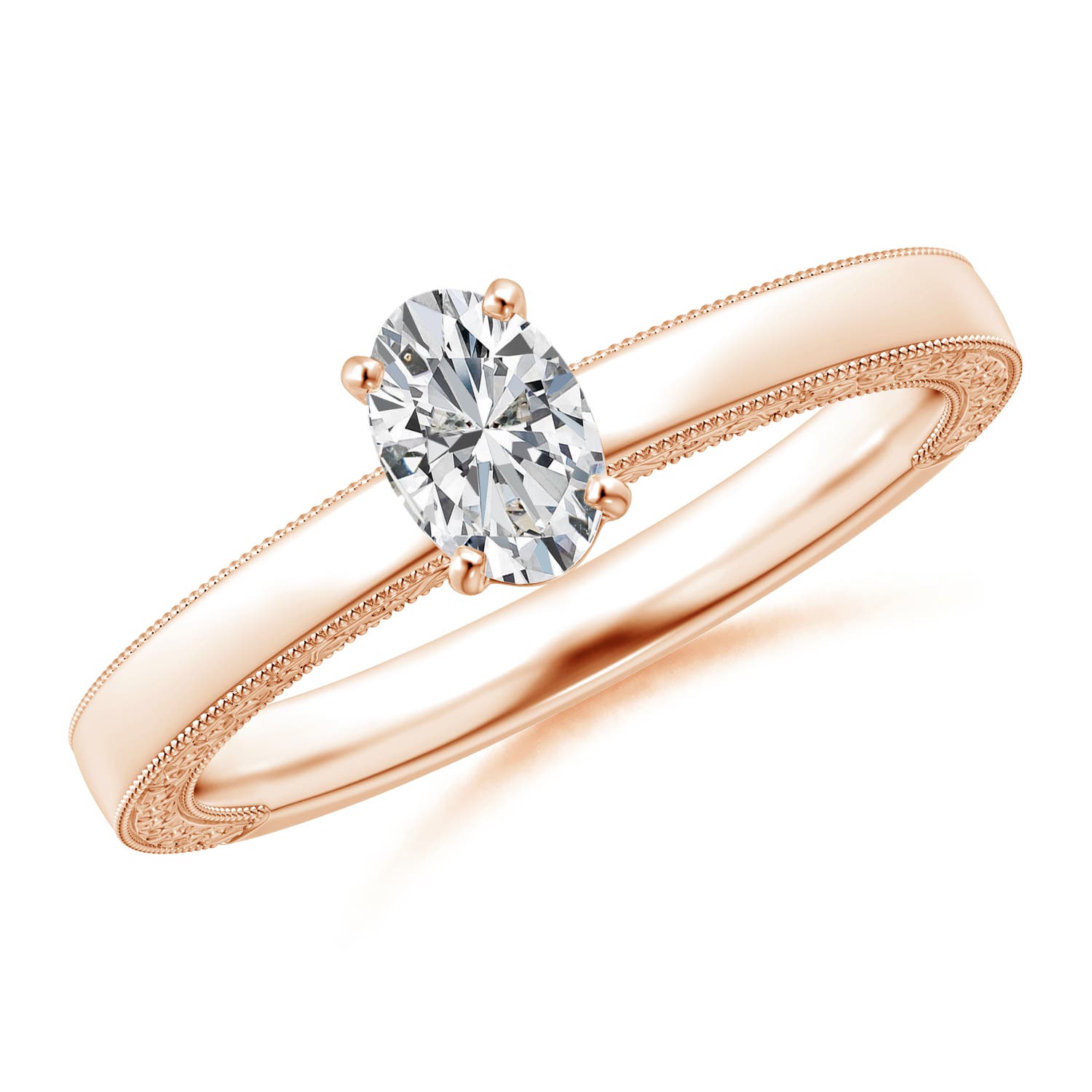 H, SI2 / 0.43 CT / 14 KT Rose Gold