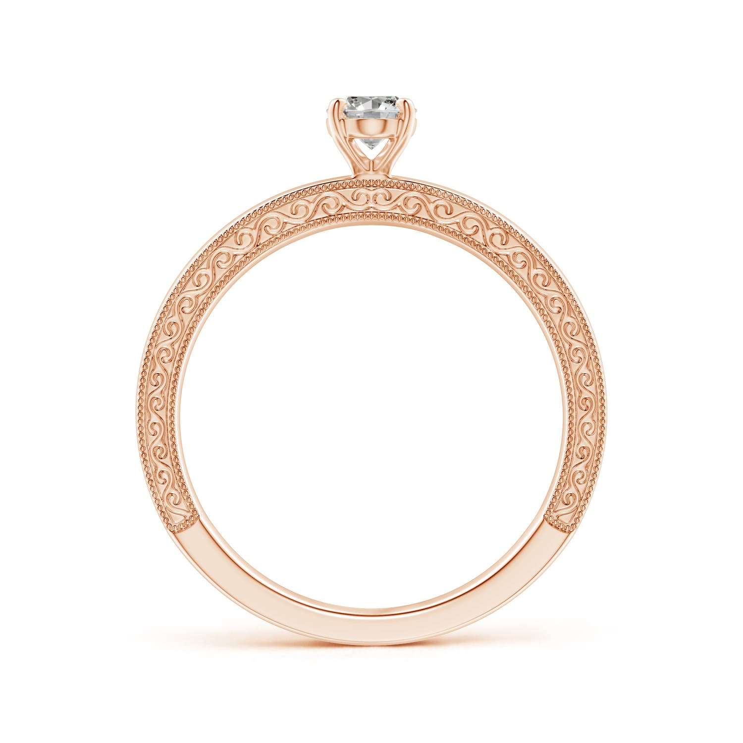 K, I3 / 0.43 CT / 14 KT Rose Gold