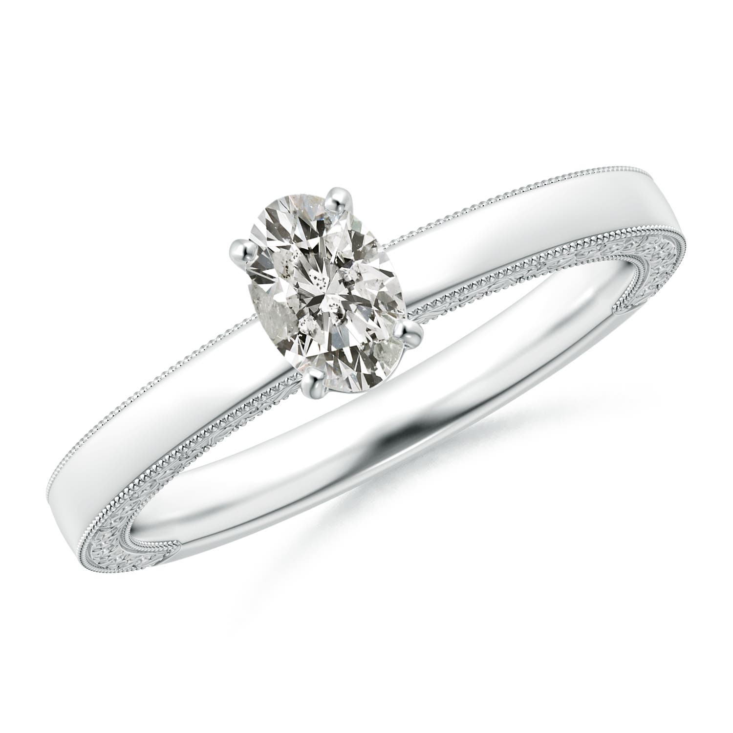 K, I3 / 0.43 CT / 14 KT White Gold