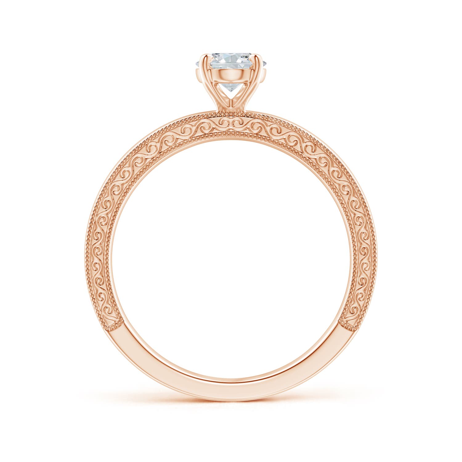 G, VS2 / 0.76 CT / 14 KT Rose Gold