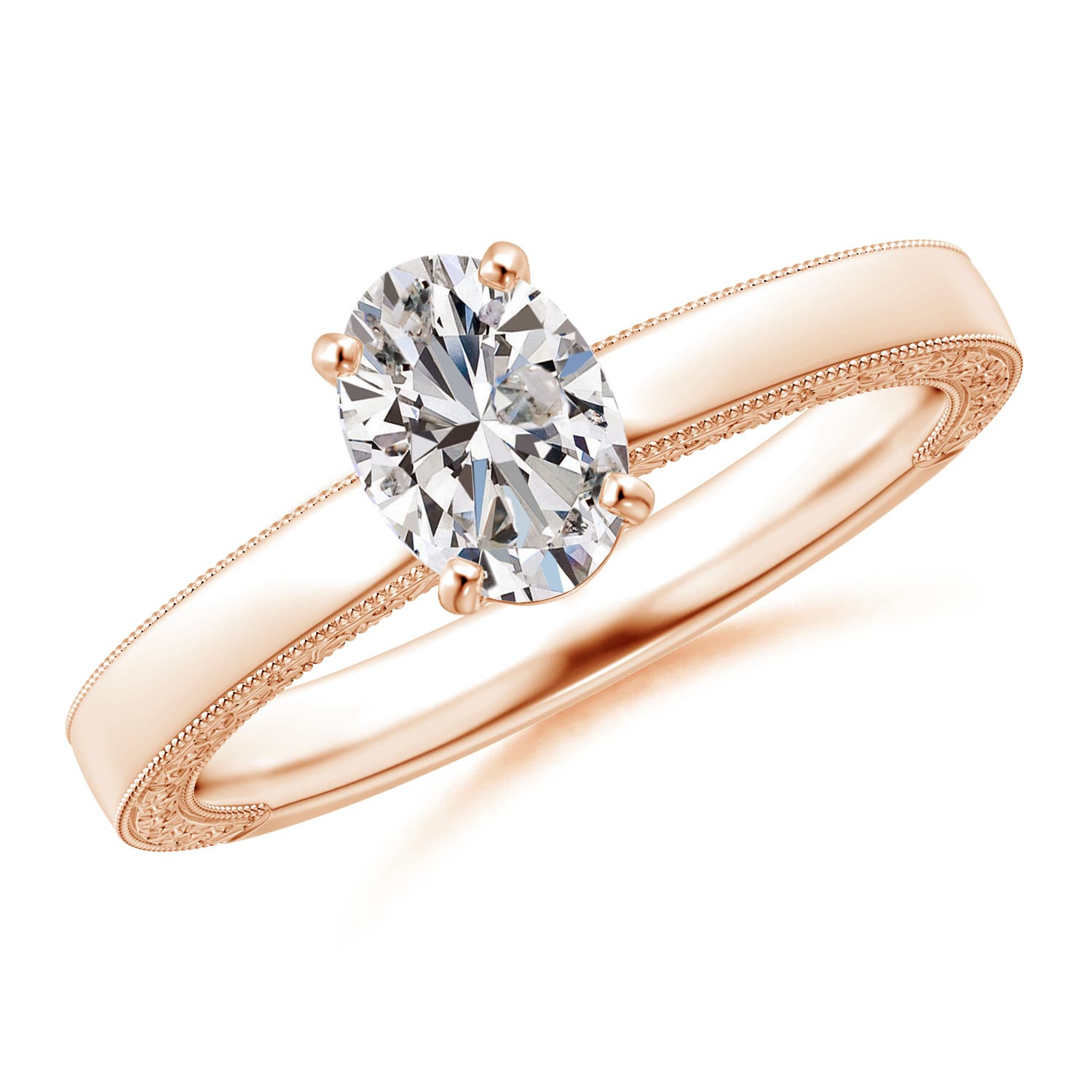 I-J, I1-I2 / 0.76 CT / 14 KT Rose Gold