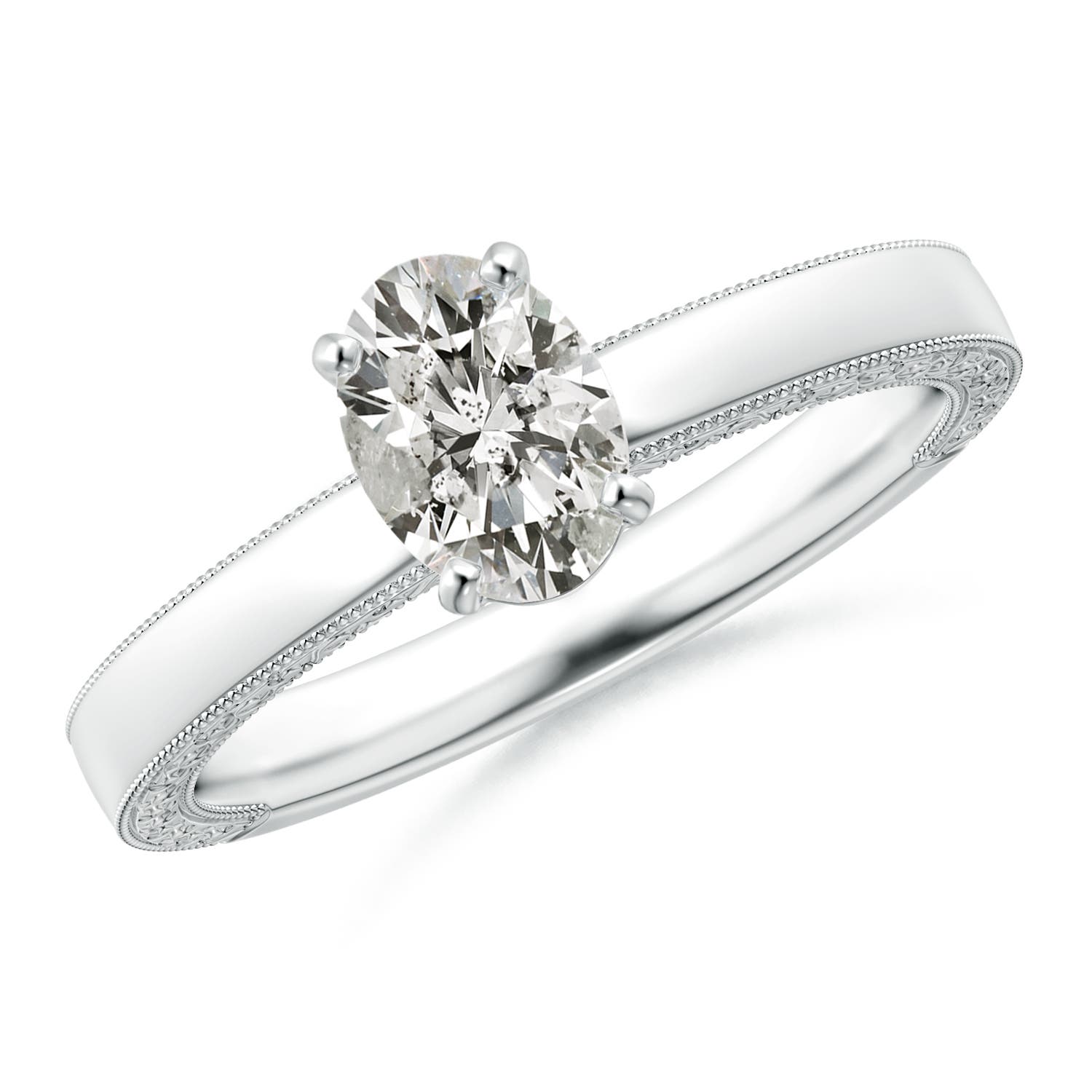 K, I3 / 0.76 CT / 14 KT White Gold