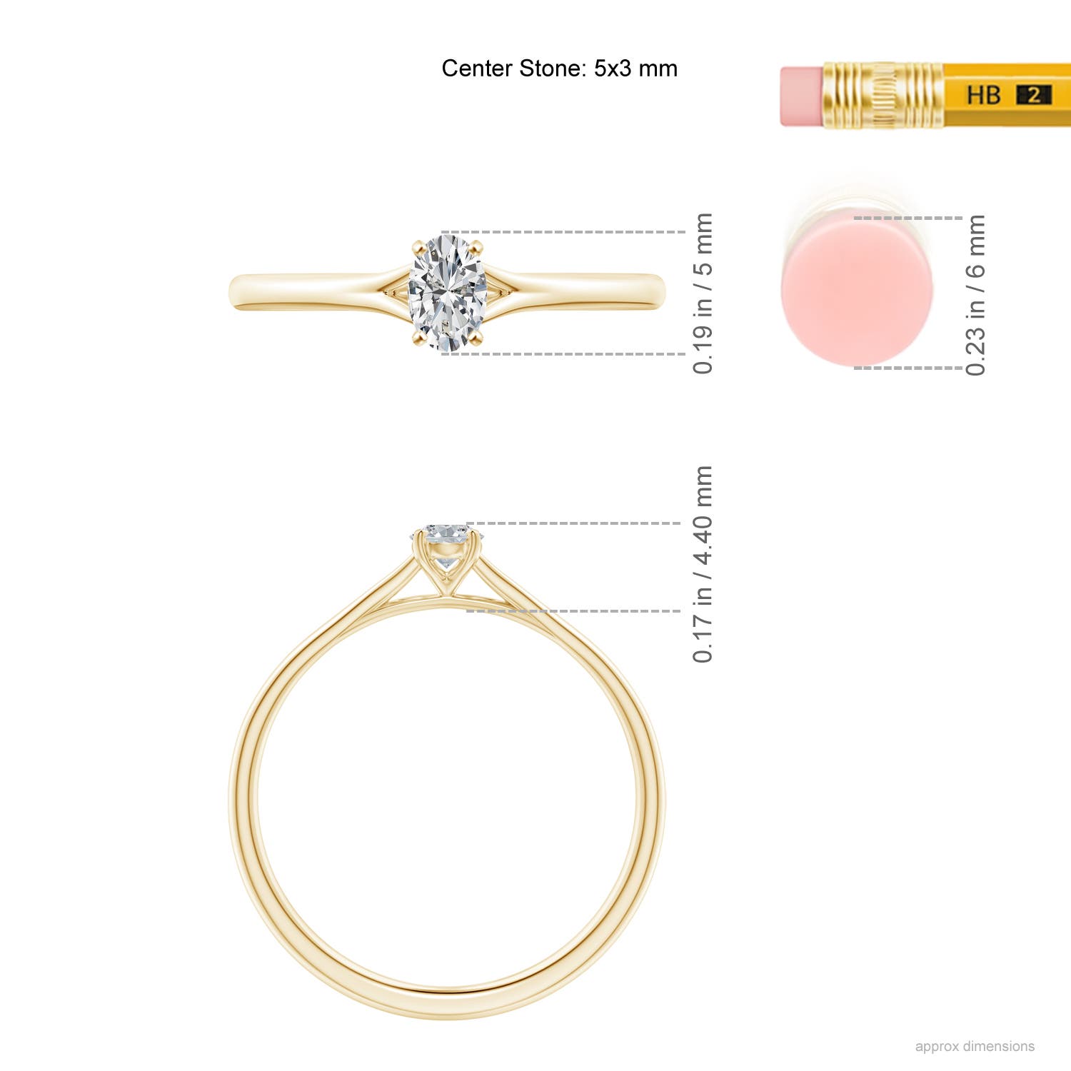 H, SI2 / 0.21 CT / 14 KT Yellow Gold