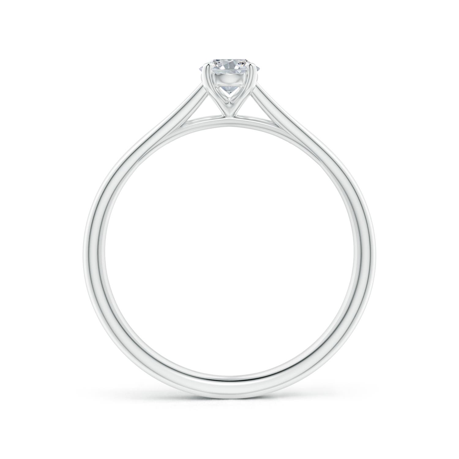 Split band sale oval engagement ring