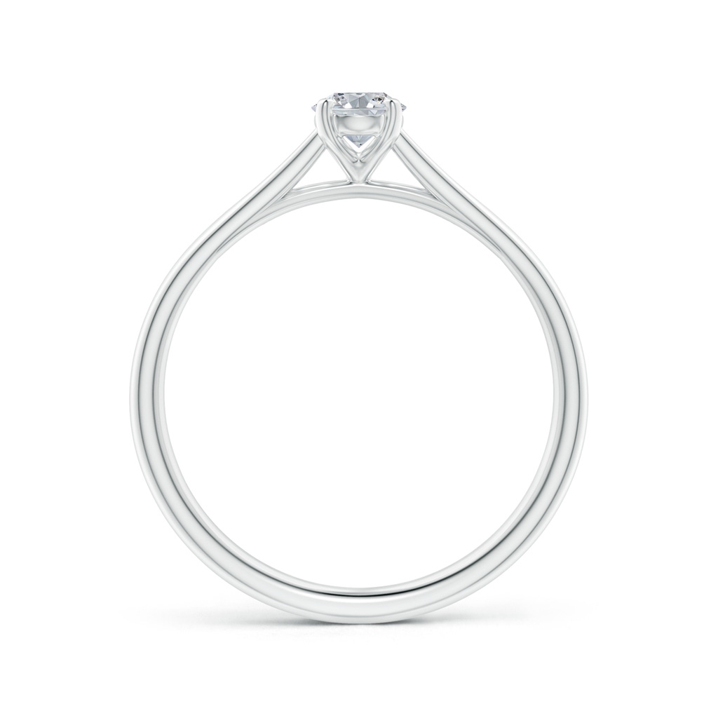 6x4mm HSI2 Oval Diamond Solitaire Split Shank Engagement Ring in White Gold - side_1