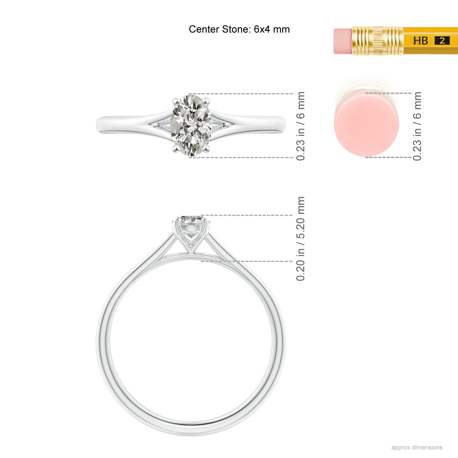 K, I3 / 0.43 CT / 14 KT White Gold