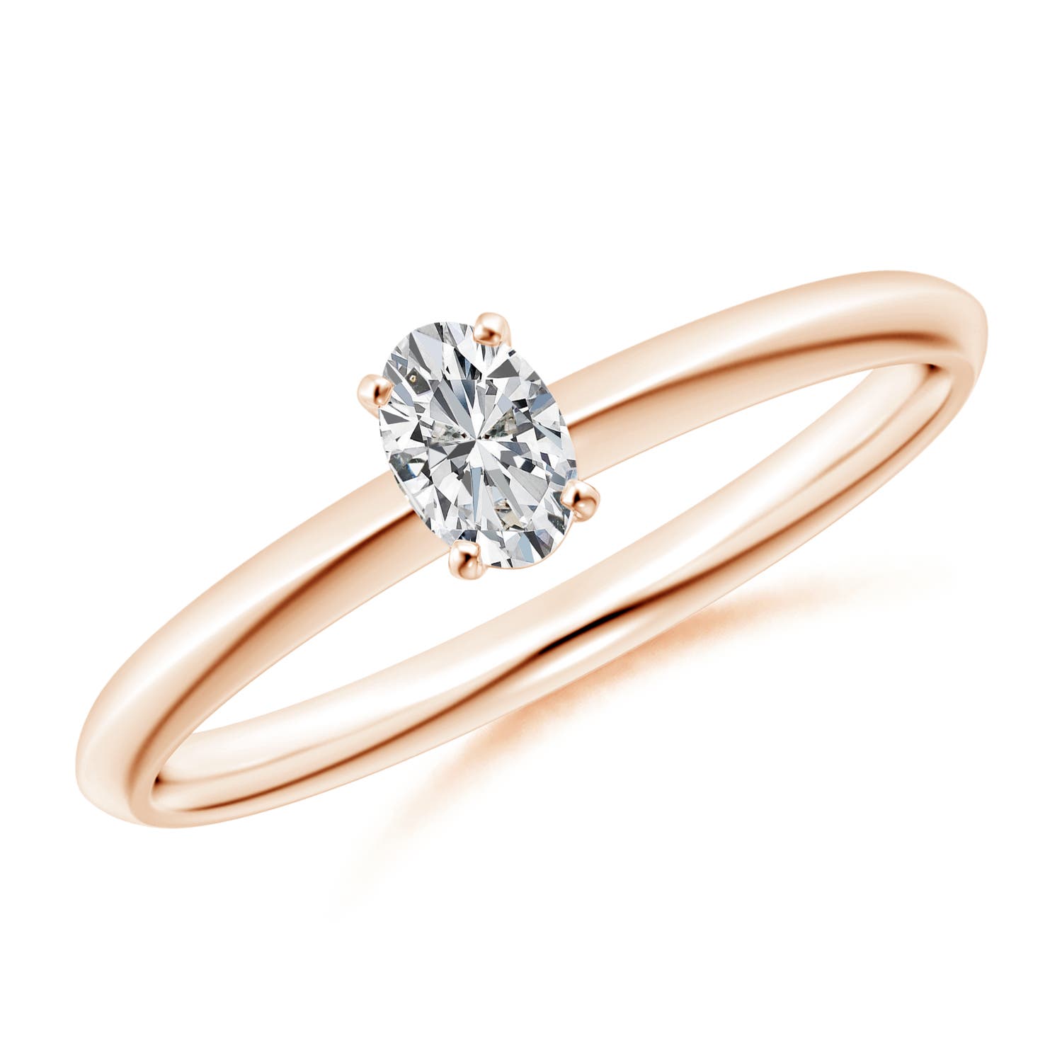 H, SI2 / 0.21 CT / 14 KT Rose Gold