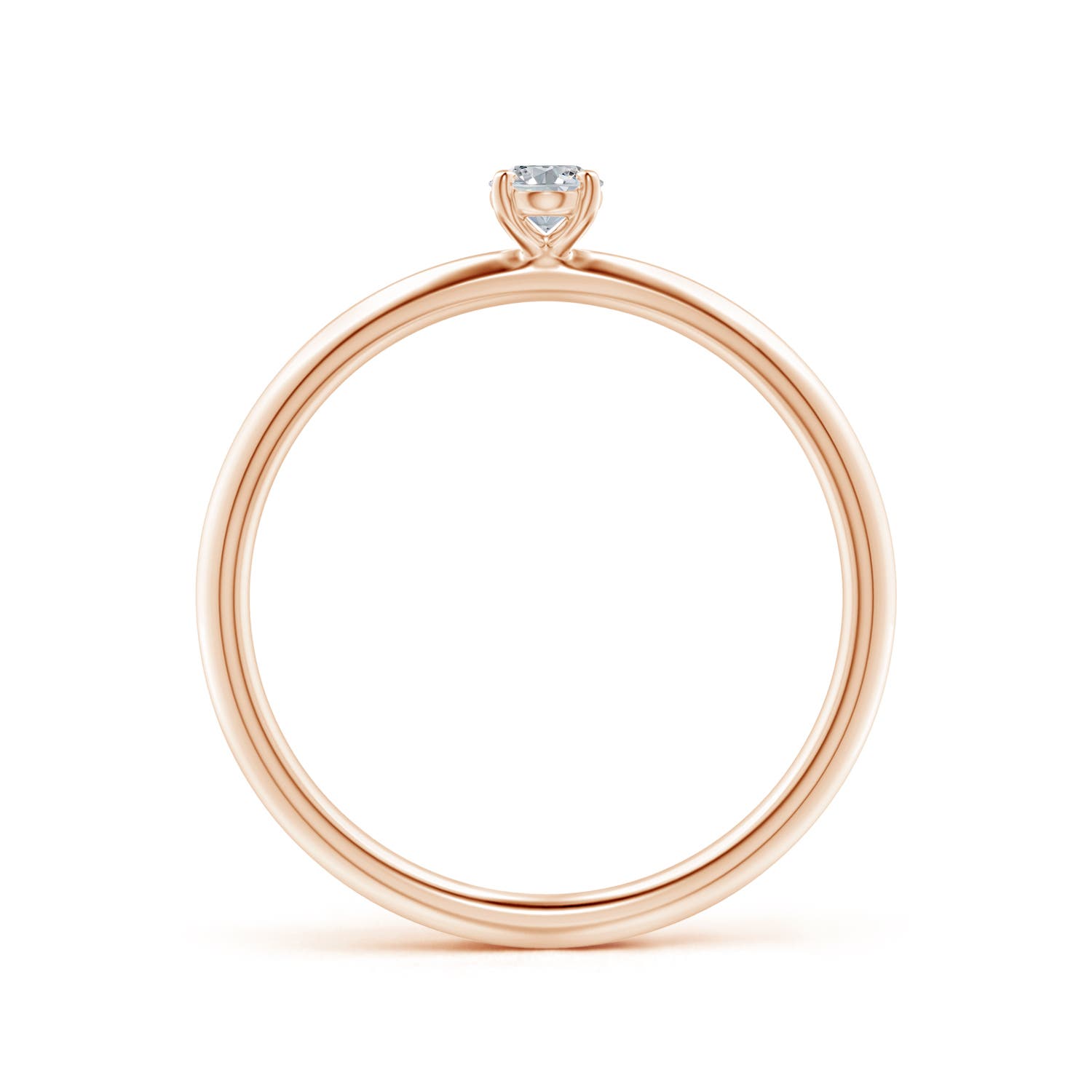 H, SI2 / 0.21 CT / 14 KT Rose Gold