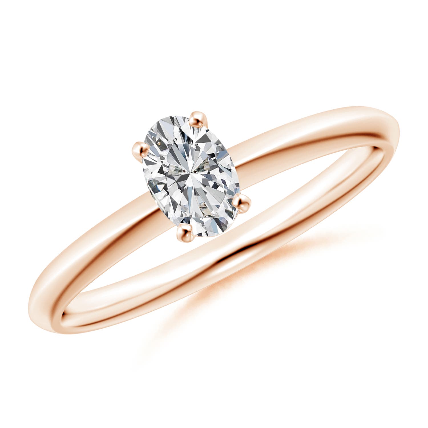 H, SI2 / 0.43 CT / 14 KT Rose Gold