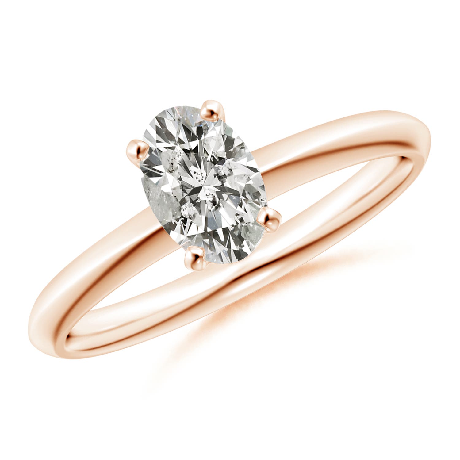 K, I3 / 0.76 CT / 14 KT Rose Gold