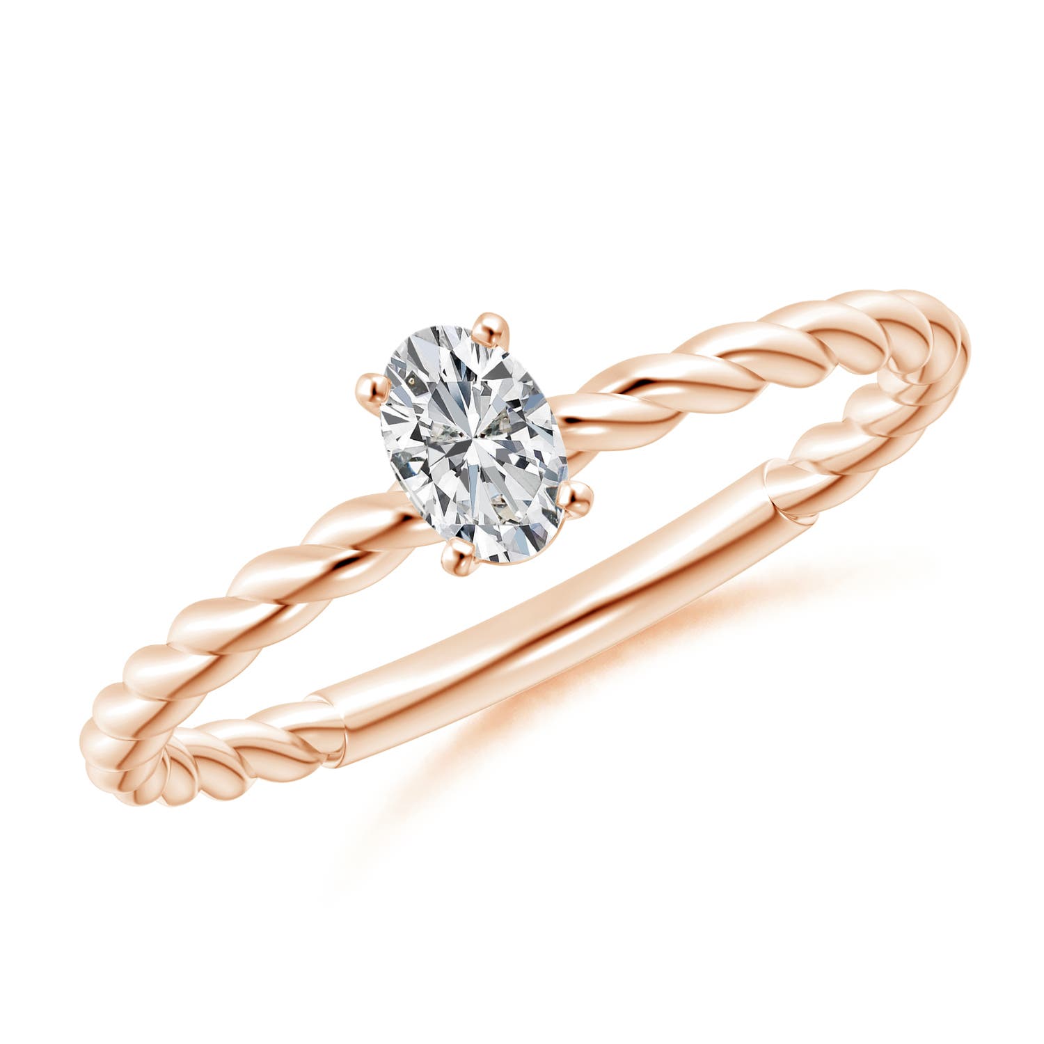 H, SI2 / 0.21 CT / 14 KT Rose Gold