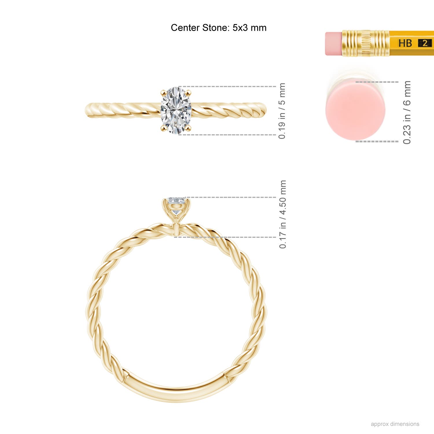 H, SI2 / 0.21 CT / 14 KT Yellow Gold