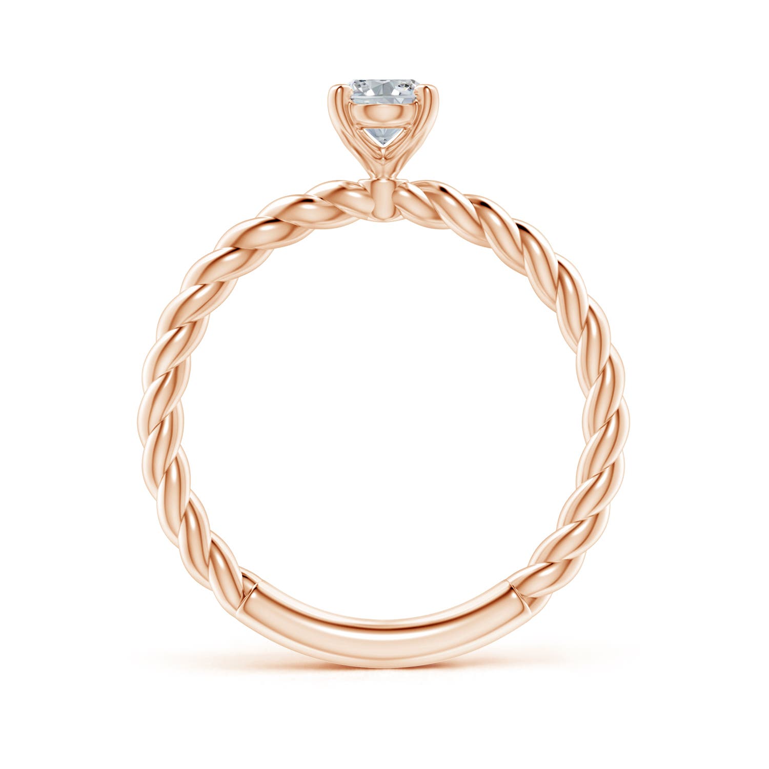 H, SI2 / 0.76 CT / 14 KT Rose Gold