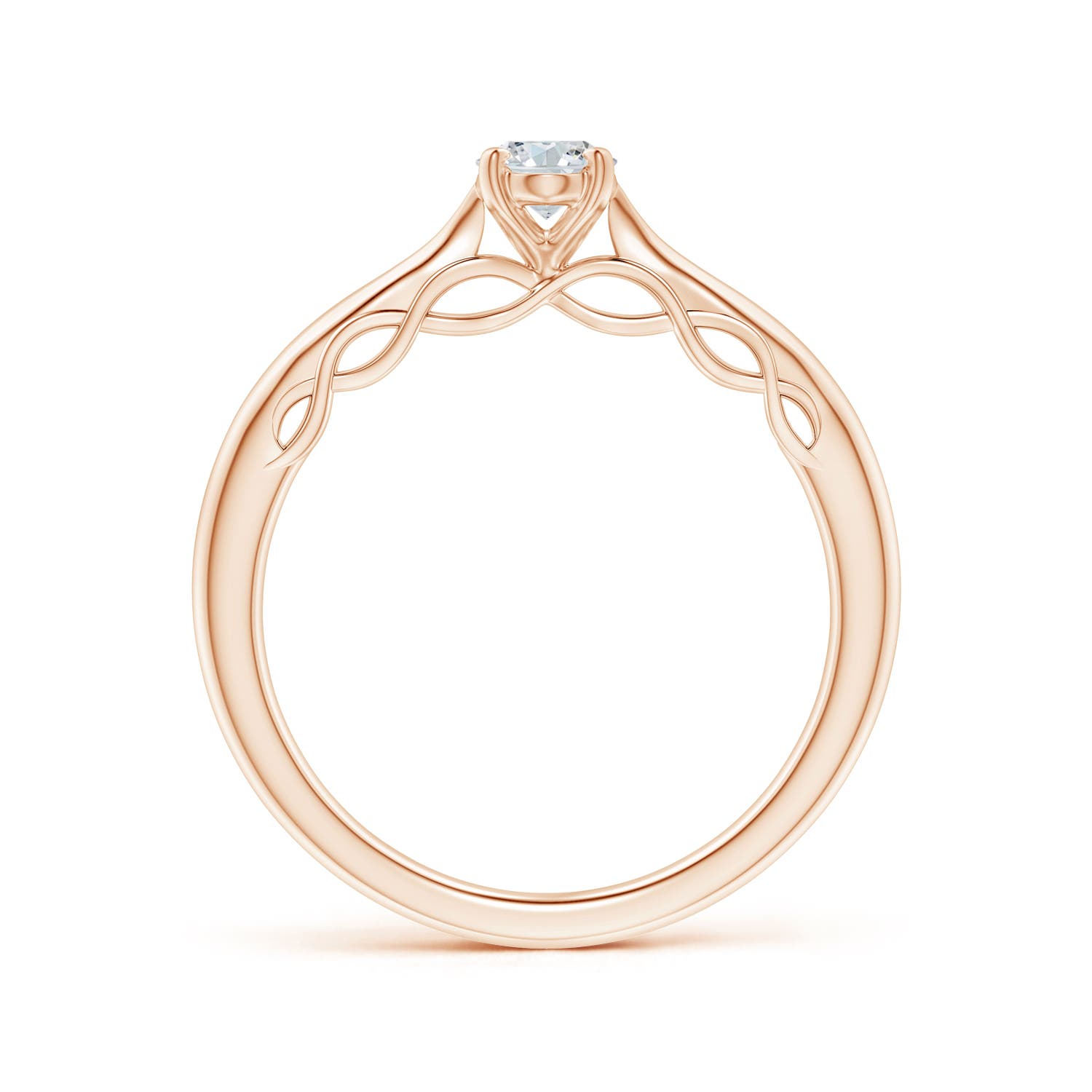 G, VS2 / 0.43 CT / 14 KT Rose Gold