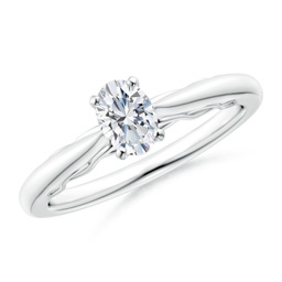 Oval Diamond Infinity Rings