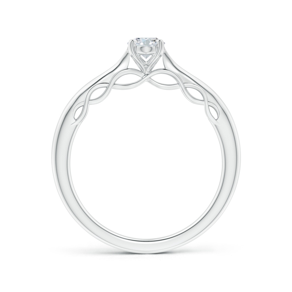 6x4mm GVS2 Oval Diamond Solitaire Infinity Engagement Ring in White Gold - side_1