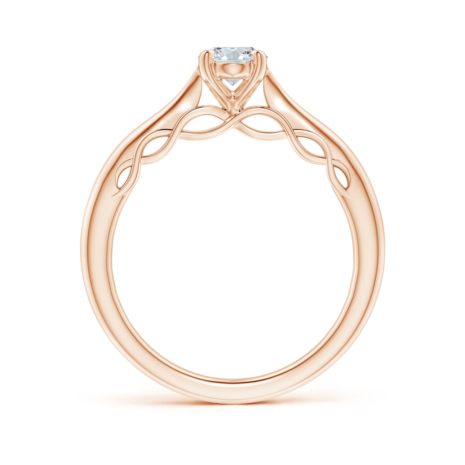 G, VS2 / 0.76 CT / 14 KT Rose Gold