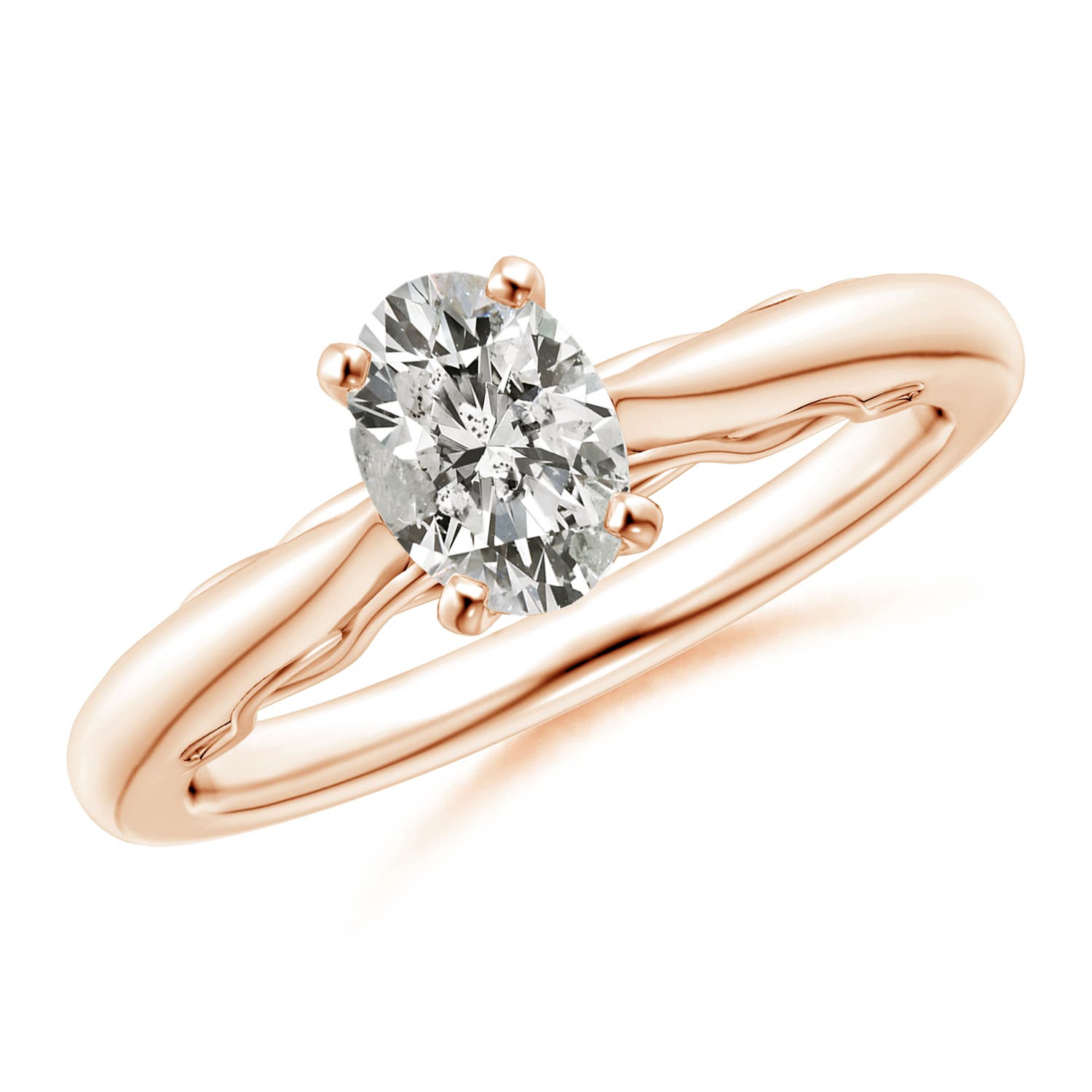 K, I3 / 0.76 CT / 14 KT Rose Gold