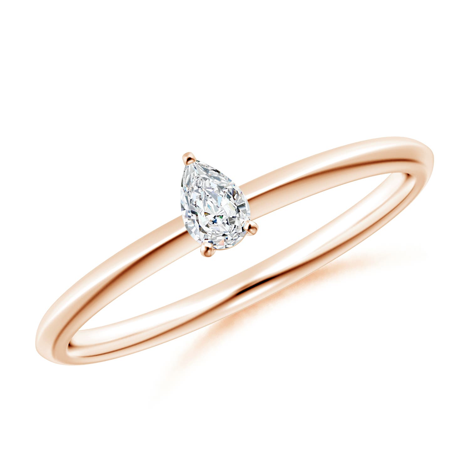 G, VS2 / 0.18 CT / 14 KT Rose Gold