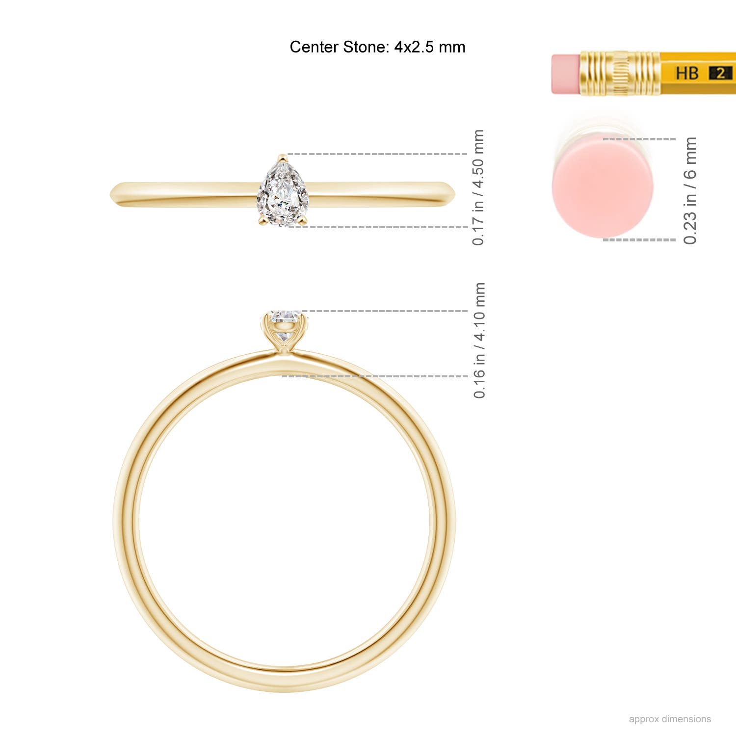 I-J, I1-I2 / 0.18 CT / 14 KT Yellow Gold