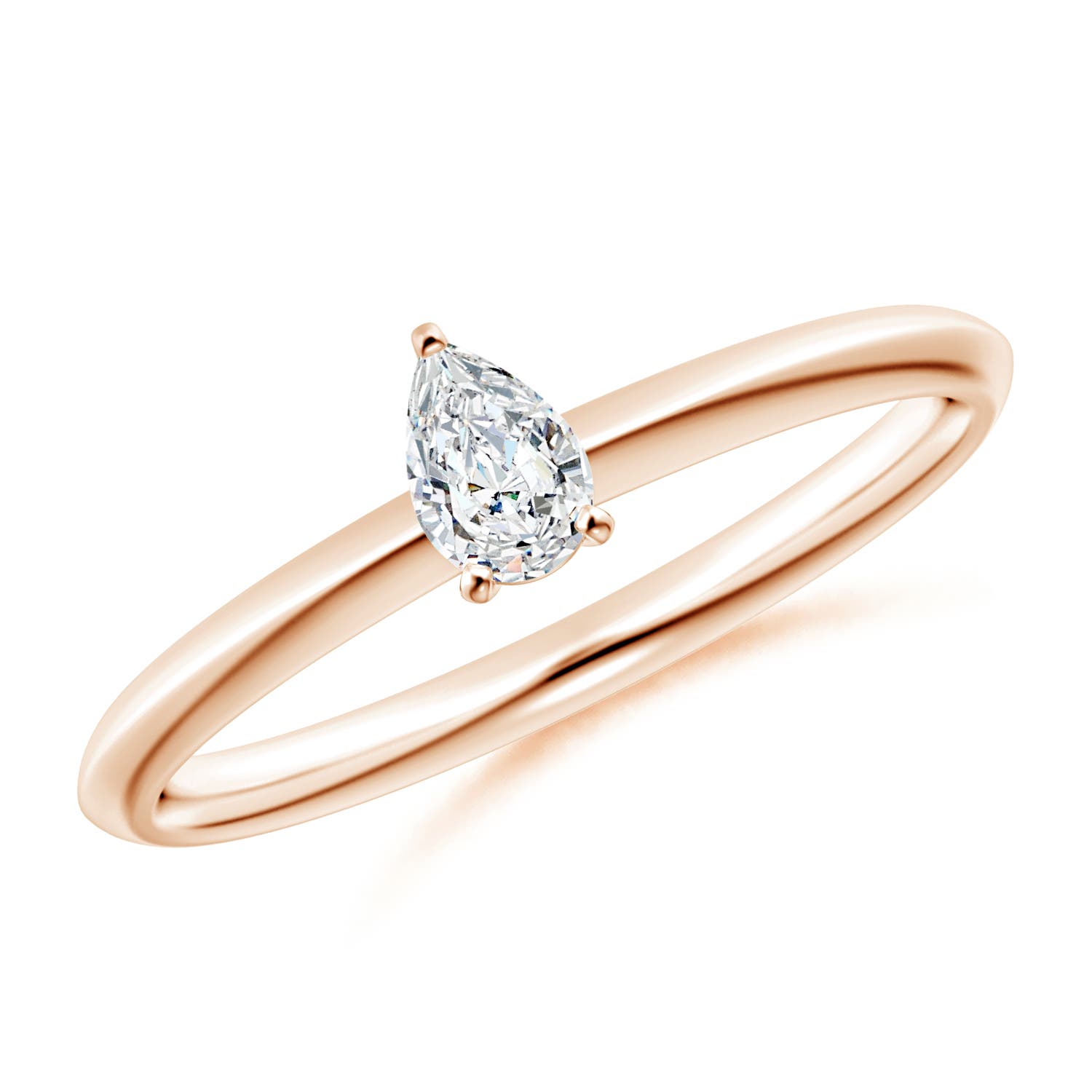 G, VS2 / 0.2 CT / 14 KT Rose Gold