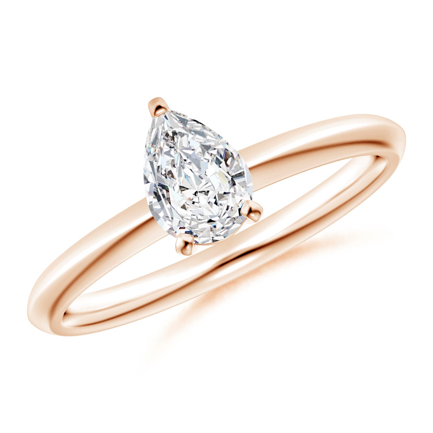 H, SI2 / 0.71 CT / 14 KT Rose Gold