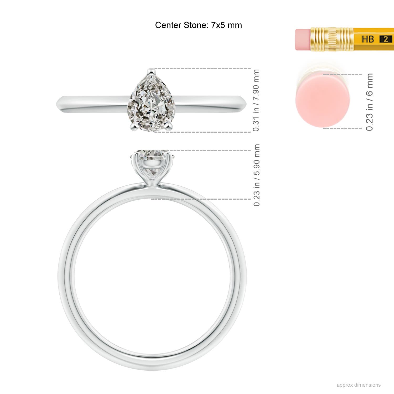 K, I3 / 0.71 CT / 14 KT White Gold